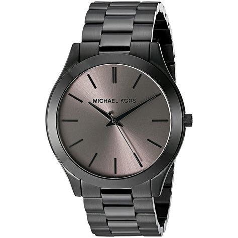 Michael Kors Men's Runway Black Ion Plated Stainless Steel 